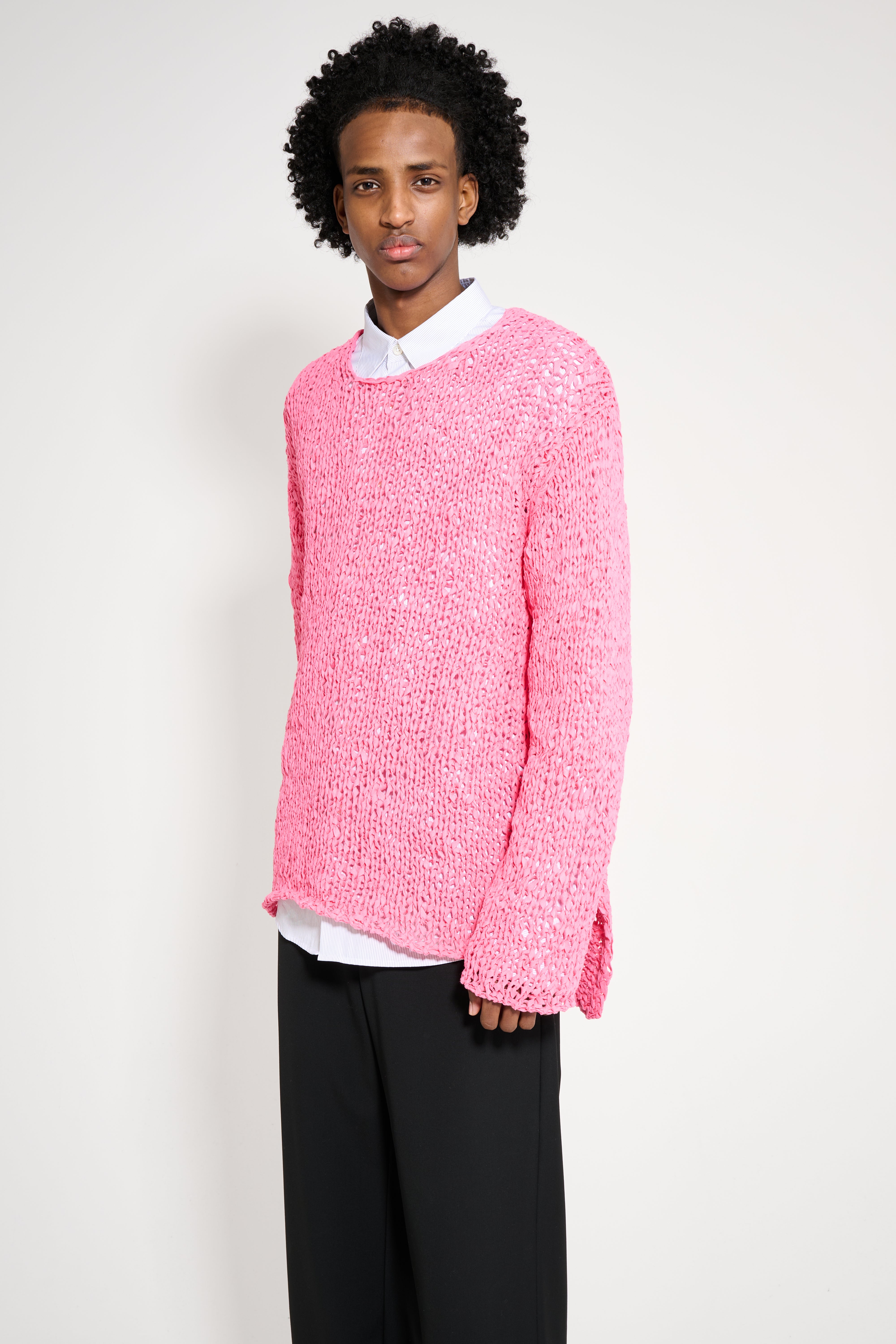 Comme des Garçons Homme Plus Loose Knit Sweater Pink – Très Bien