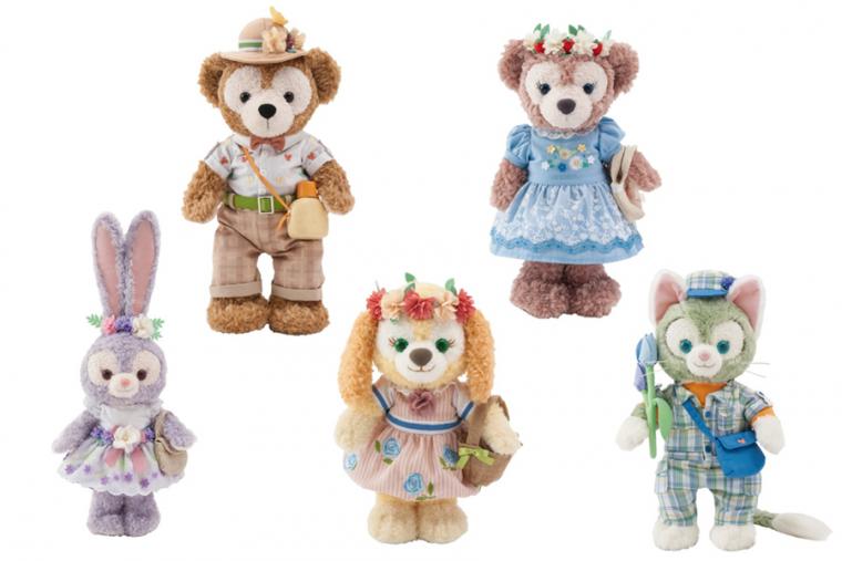 ダッフィー ほか ぬいぐるみバッジ まとめ売り スプリングインブルーム