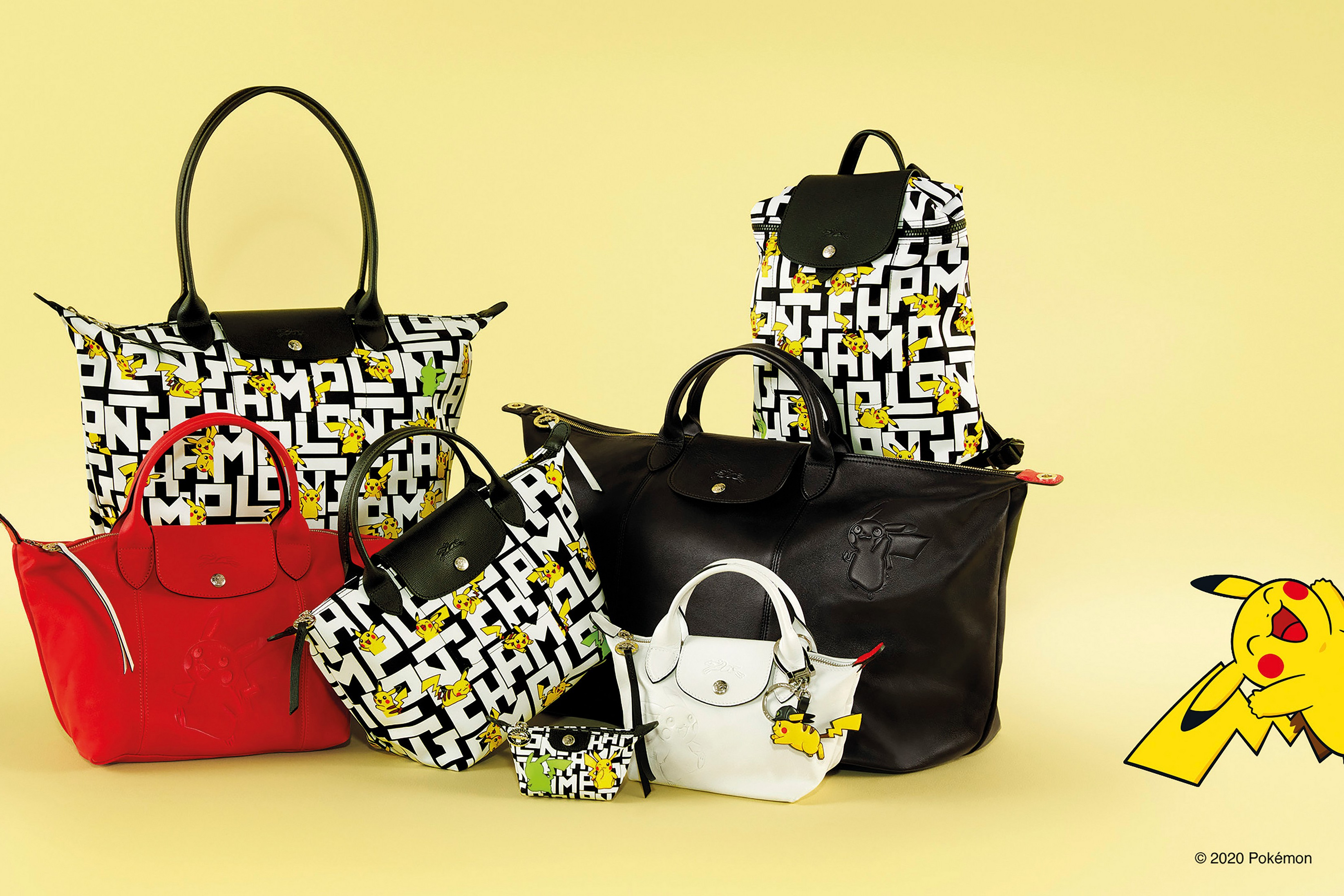 ロンシャン、ポケモンとコラボしたコレクション「Longchamp×Pokémon