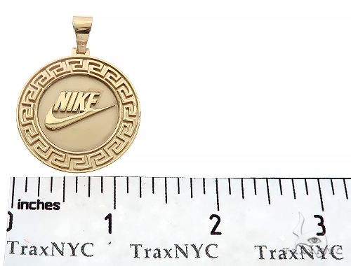 Custom Nike Pendant Yellow Gold 65259 – TraxNYC