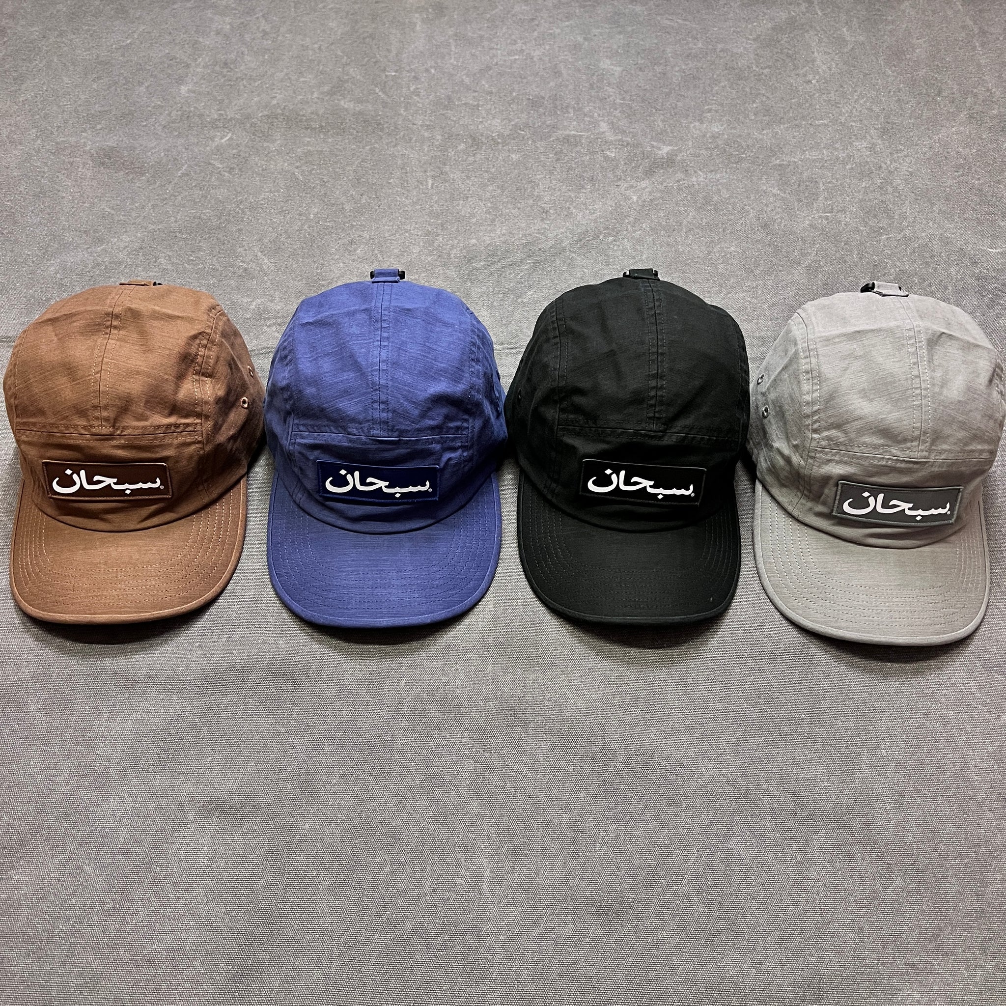 Supreme Arabic Label Camp Cap Black帽子 Supreme Arabic Label Camp