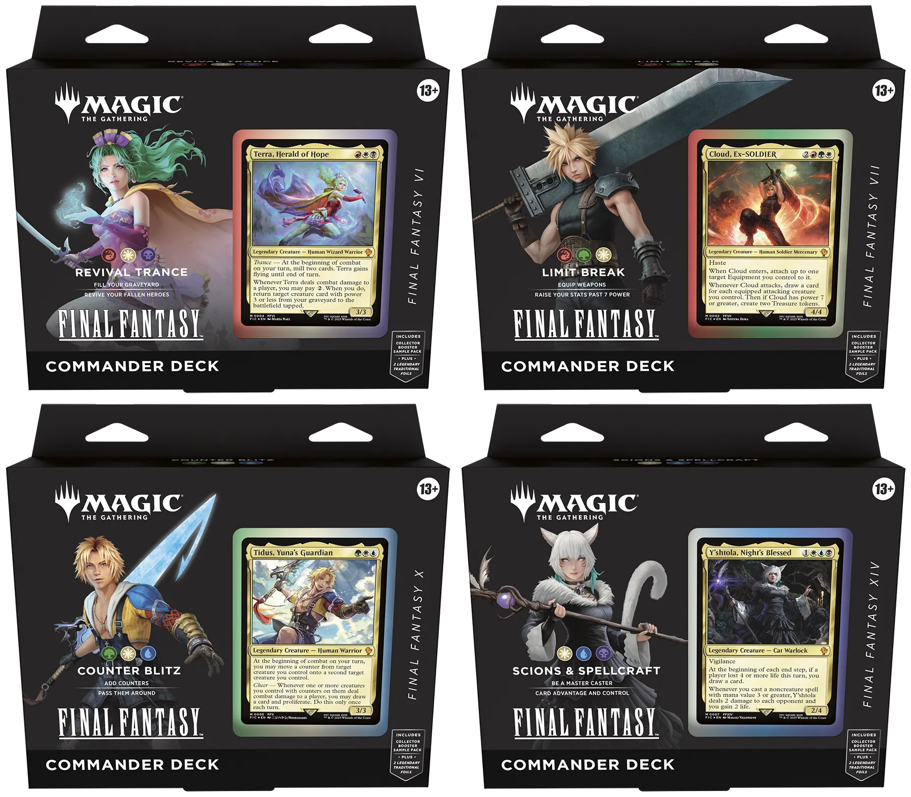 Final Fantasy - Commander Deck Set (4 Decks) - English | Trader