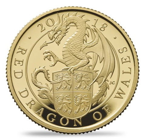 グレートブリテン クイーンズビースト2018年レッドドラゴン25ポンド