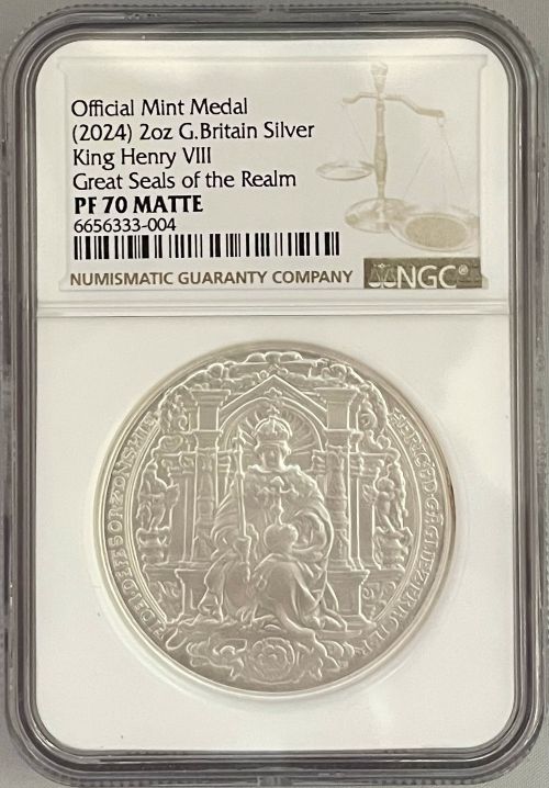 動画あり】【英国の国璽】グレートブリテン ヘンリー8世の印章 2オンス