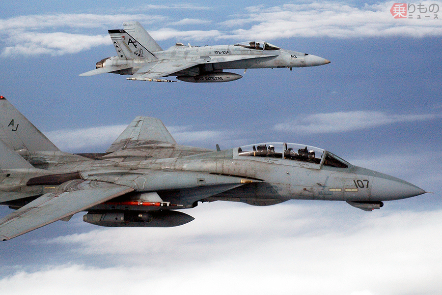 トップガン』主人公の相棒F-14とF/A-18どう違う？ 時代変われば任務も