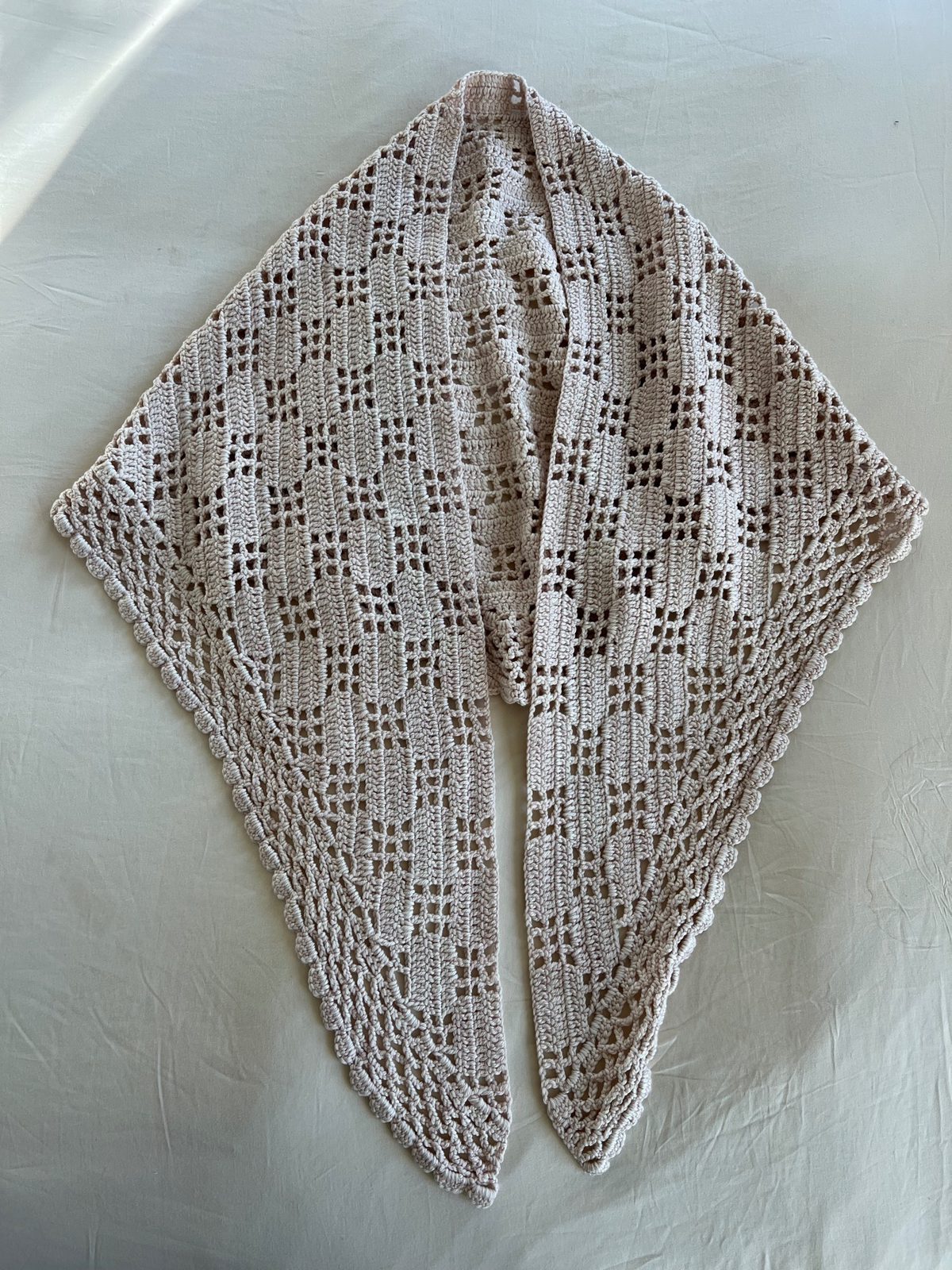 Misha & Puff Lattice Crochet Shawl | Used,… | Noihsaf Bazaar