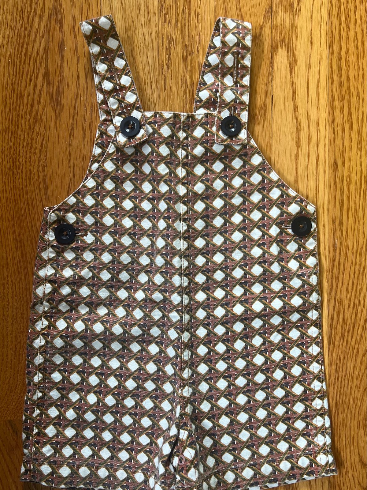 r*t様 mishaandpuff overall lattice 0-6m r*t様 mishaandpuff overall