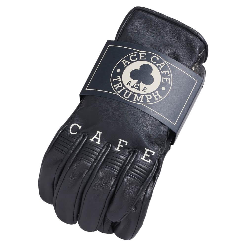 Triumph Ace Café Printed Leather Gloves | Triumph Direct