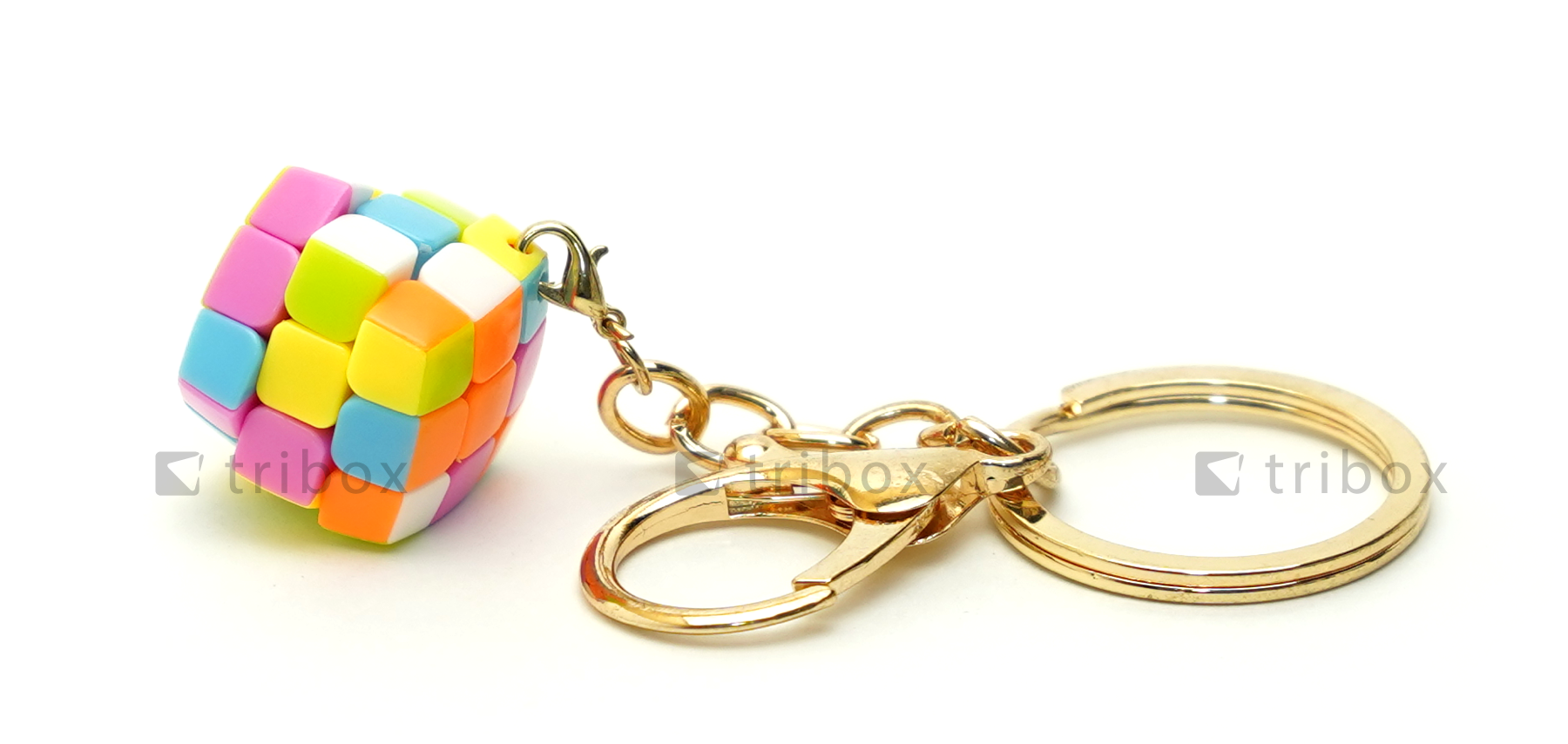 triboxストア / YJ Pillowed 3x3x3 Keychain 2.0cm Stickerless