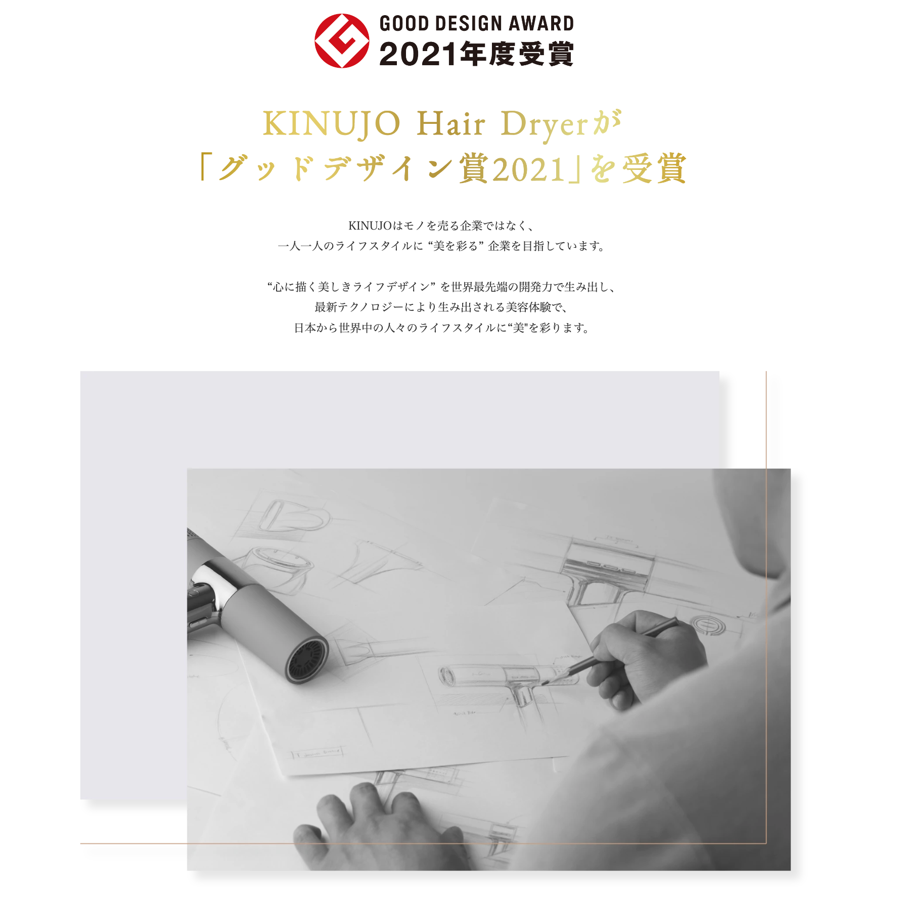 KINUJO キヌージョヘアドライヤー モカ