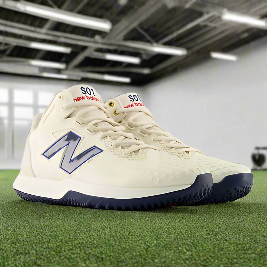 New Balance FuelCell Ohtani 1 Turf Shoe - Beige/Navy – TripleSSports