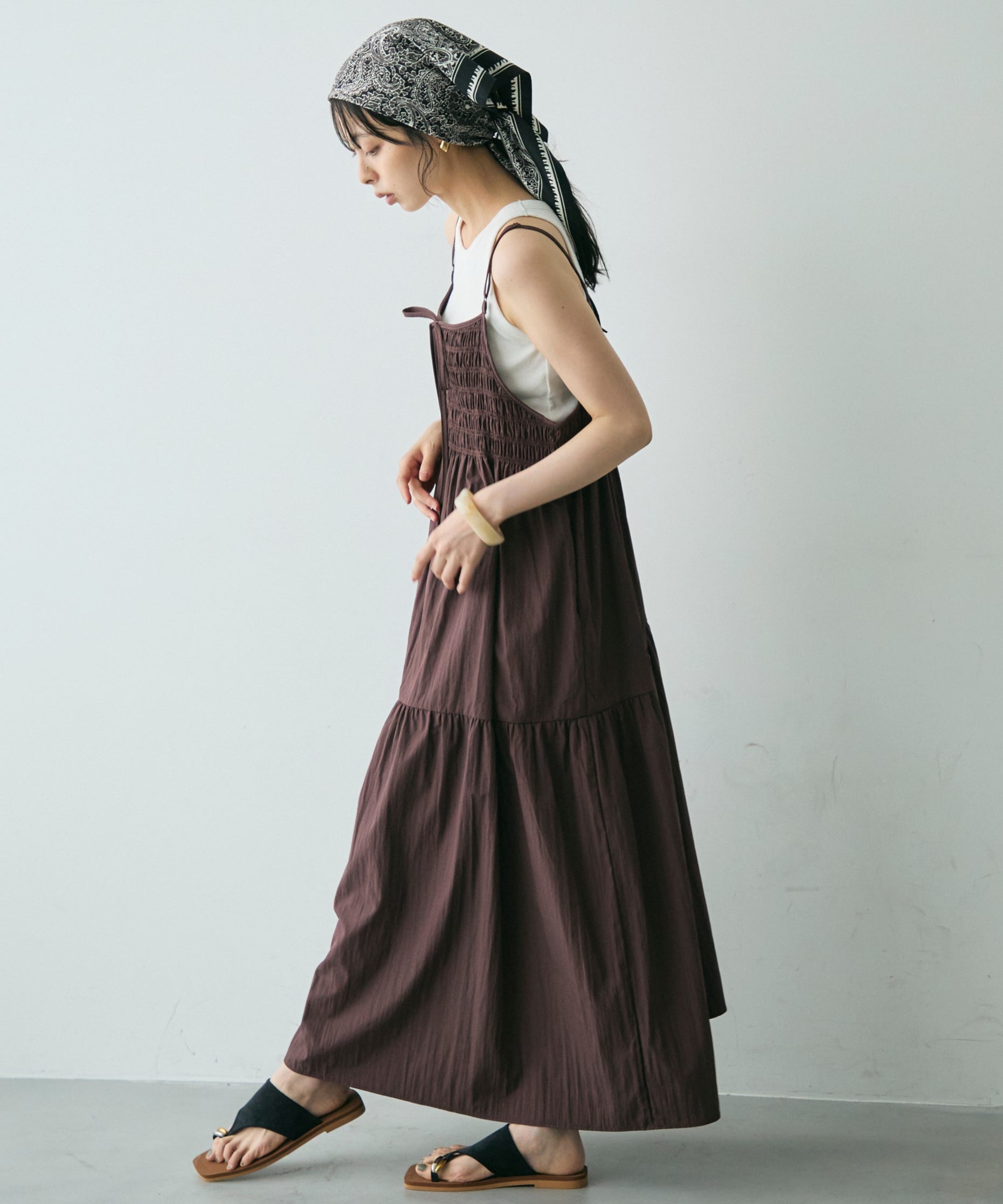 シャーリングキャミワンピース | Trish