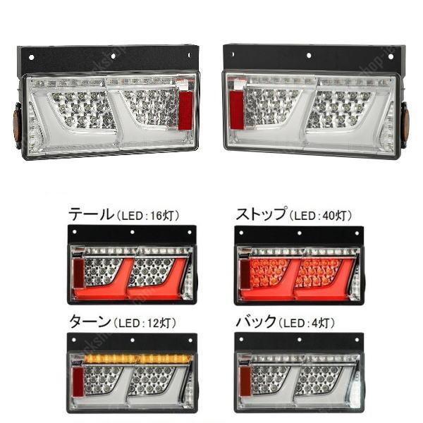 LED リアコンビネーションランプ 2連テール クリア シーケンシャル