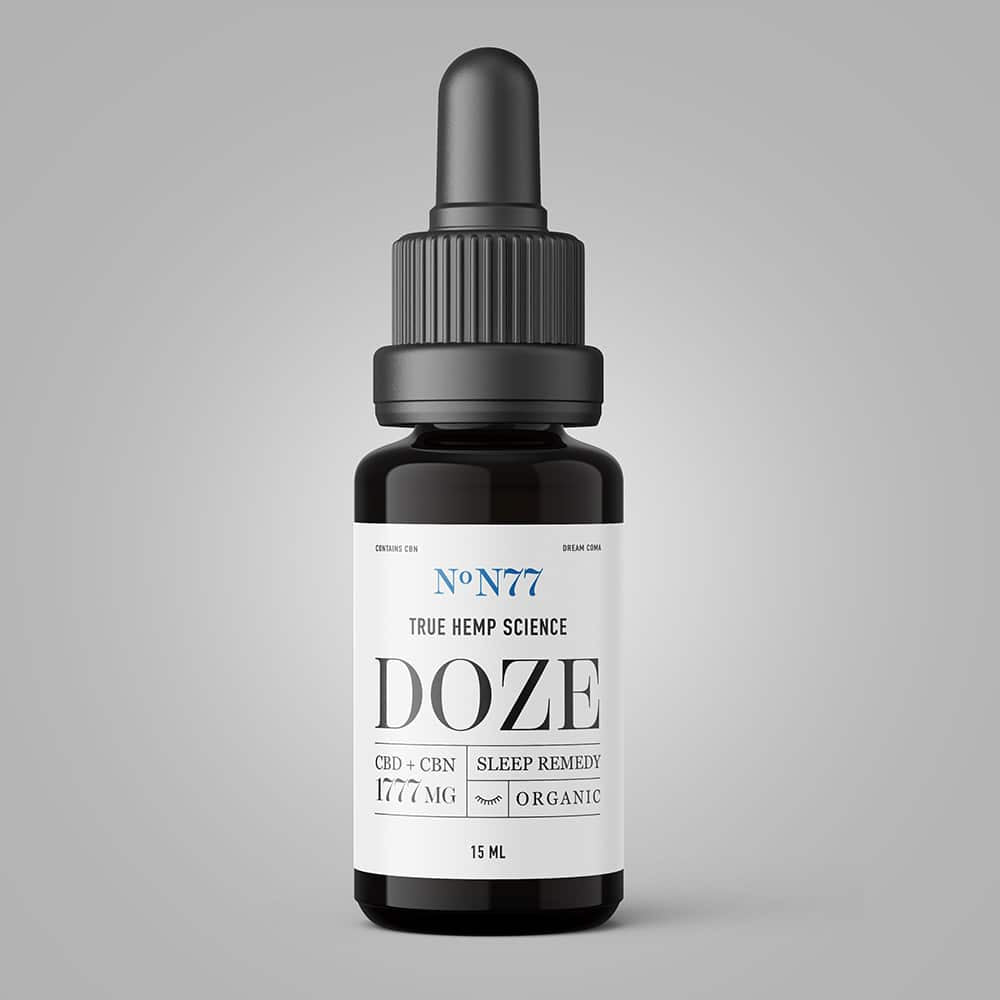 DOZE No N77 Organic CBD + CBN Oil - True Hemp Science