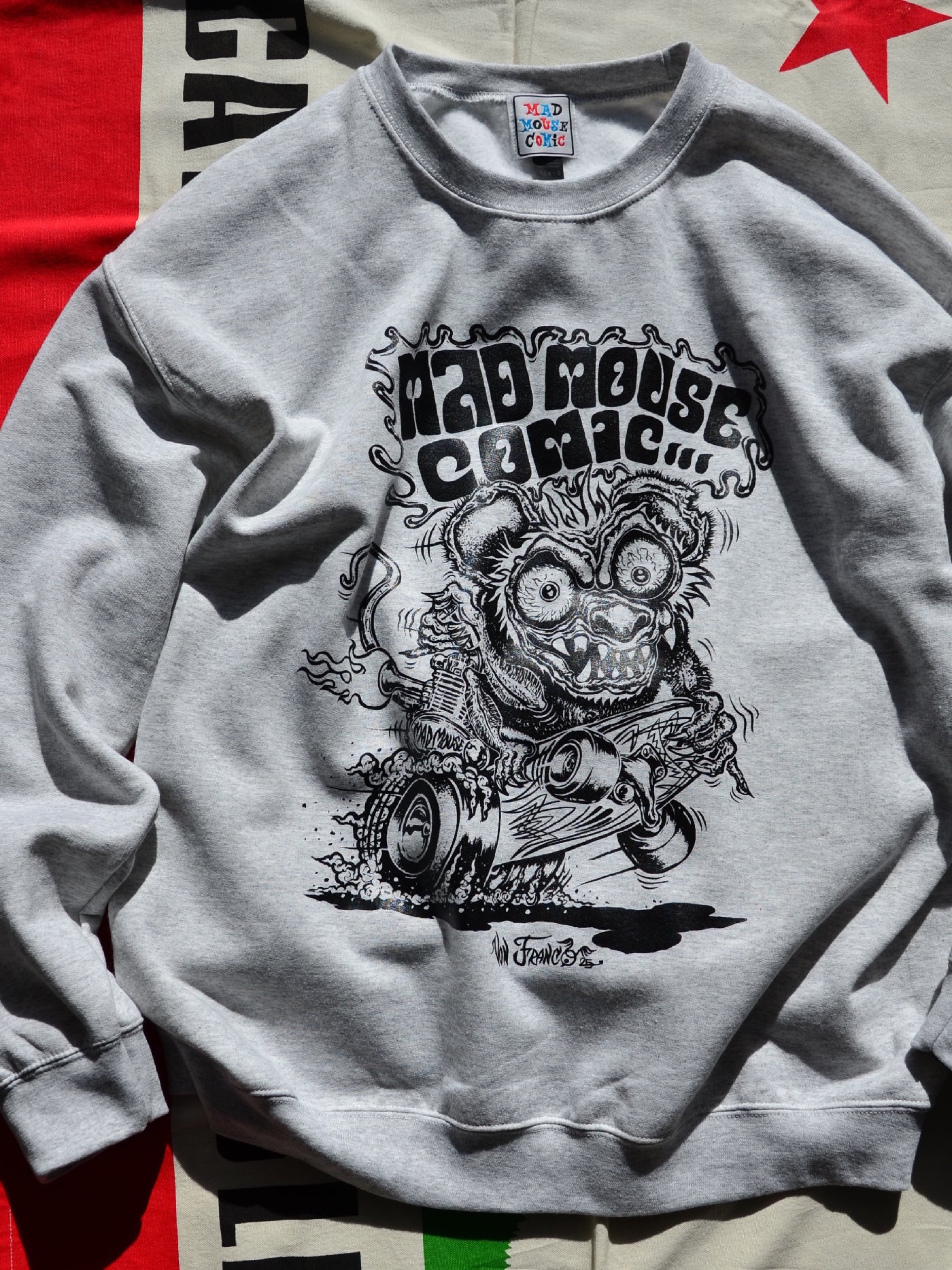 MAD MOUSE COMIC | Von Franco Sweat - Ash Gray – TRUMPS