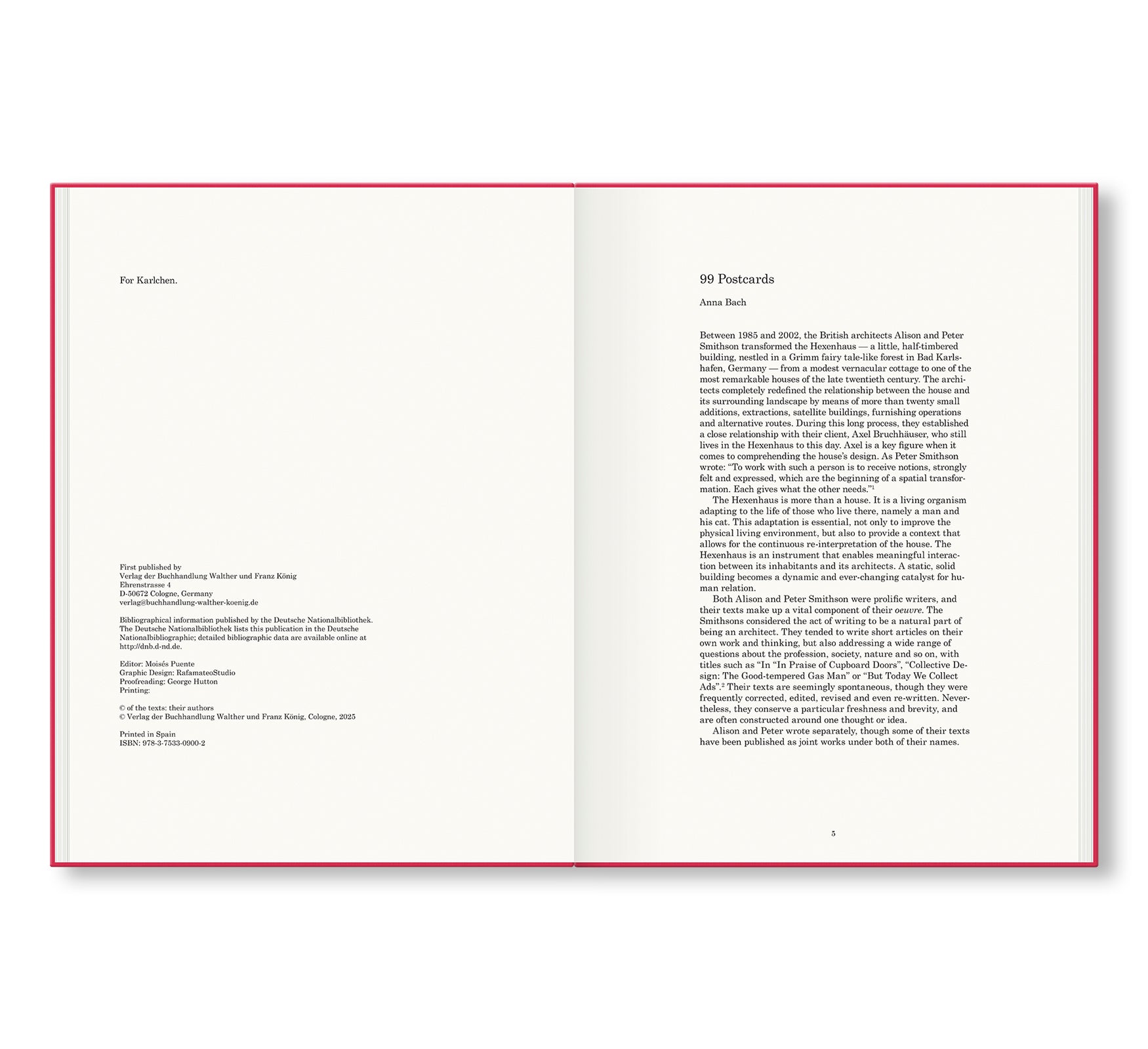 DEAR AXEL…99 POSTCARDS FROM ALISON AND PETER SMITHSON by Alison