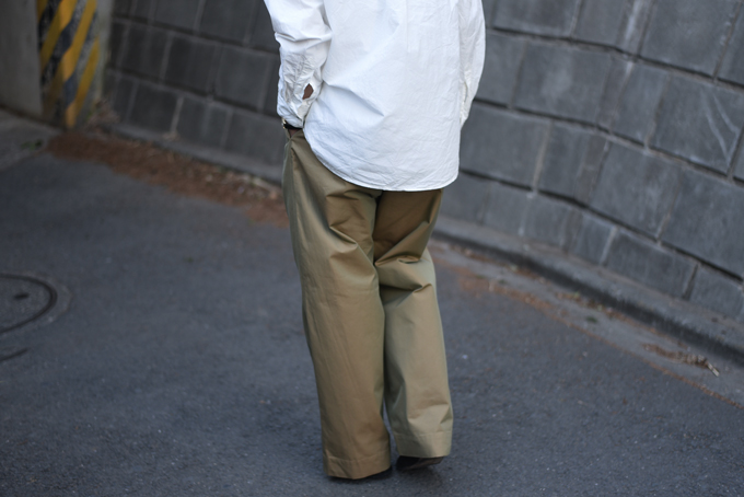 AURALEE -FINX CHAMBRAY BELTED WIDE PANTS- | twelve blog