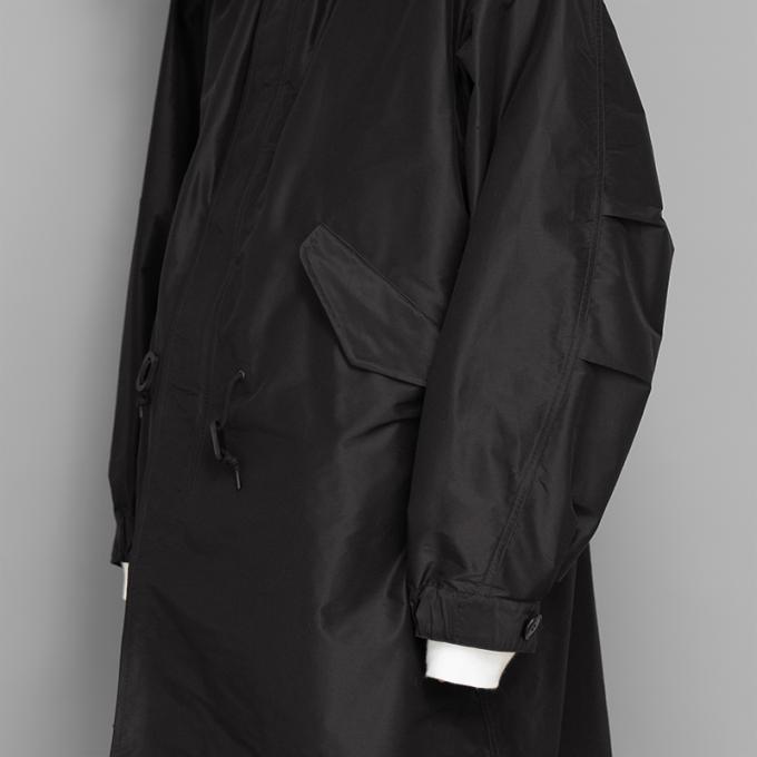 COMOLI / コットンシルク フーデッドコート | twelve