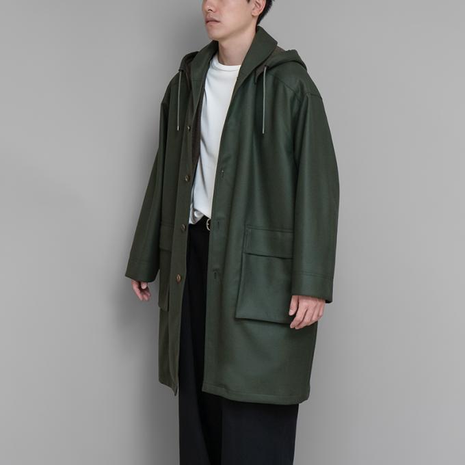 AURALEE / Light Melton Hooded Liner Coat | twelve