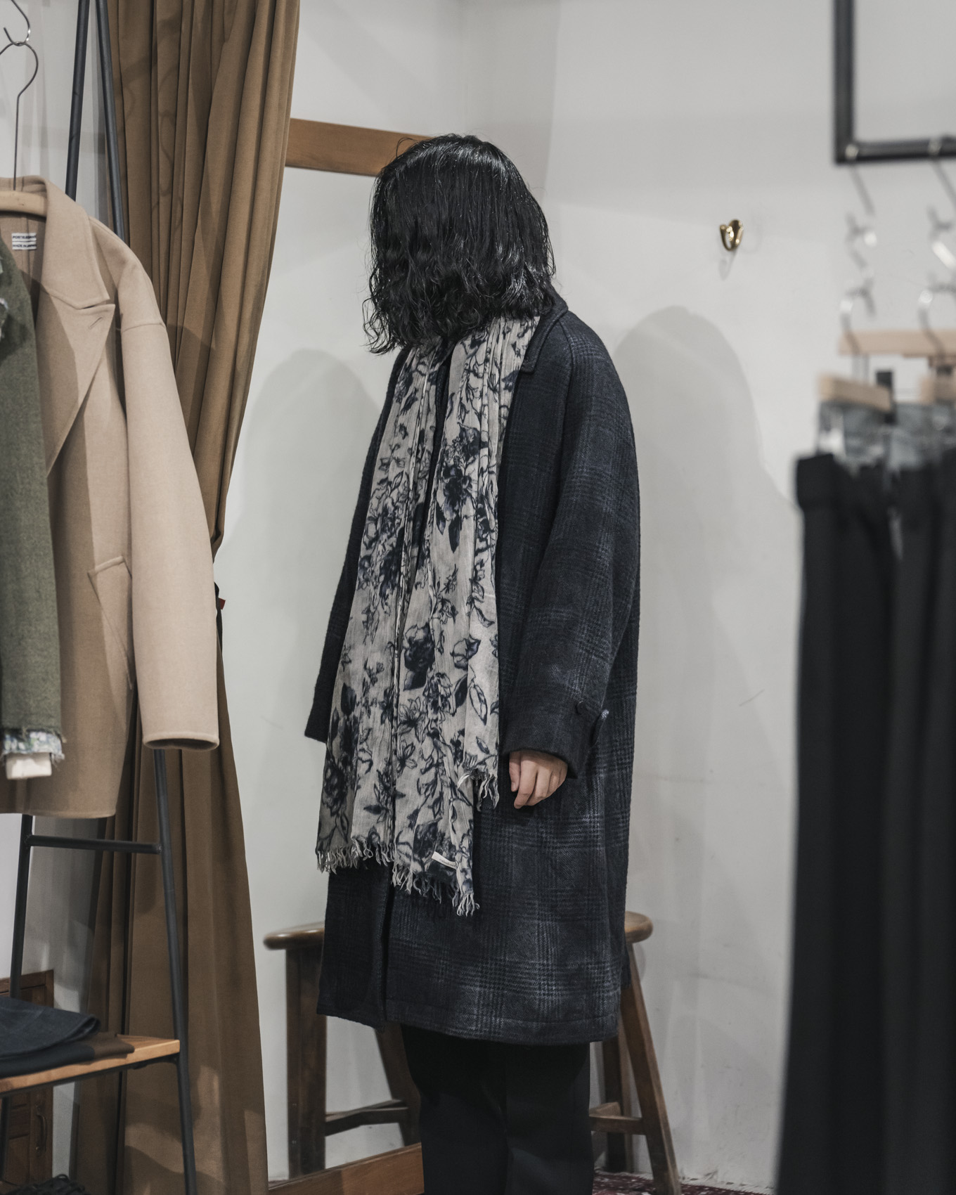 calmlence / Fringe Scarf (Purple) | twelve