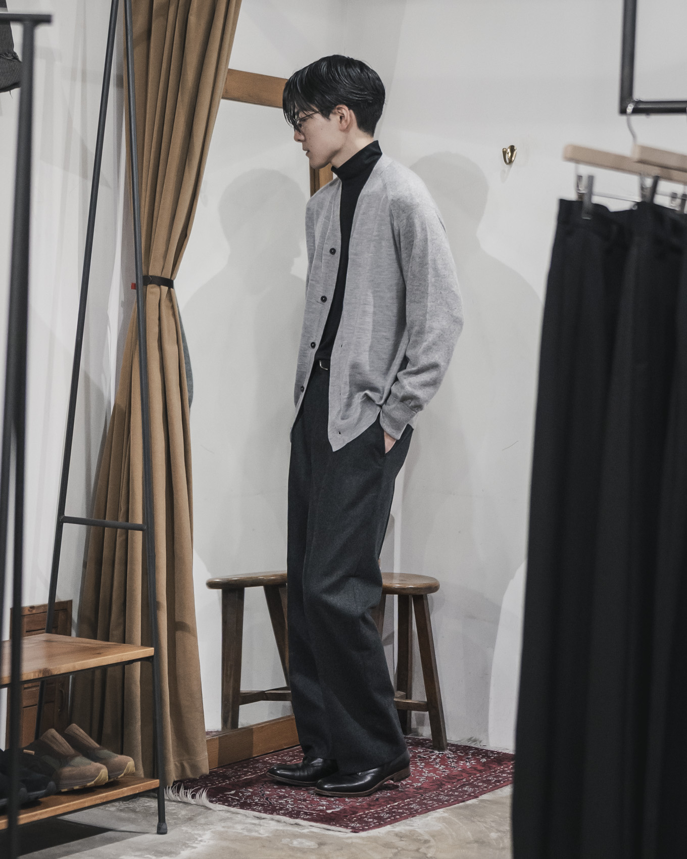 MAATEE&SONS / Set Up Trouser 2 (Flannel Charcoal) | twelve