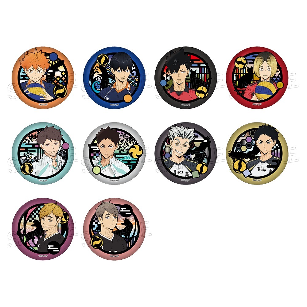 ハイキュー 缶バッジ サマーフェア 和装 和紙 ハイキュー缶バッジ