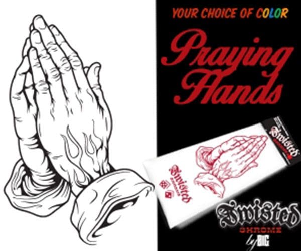 Praying Hands - Twisted Chrome