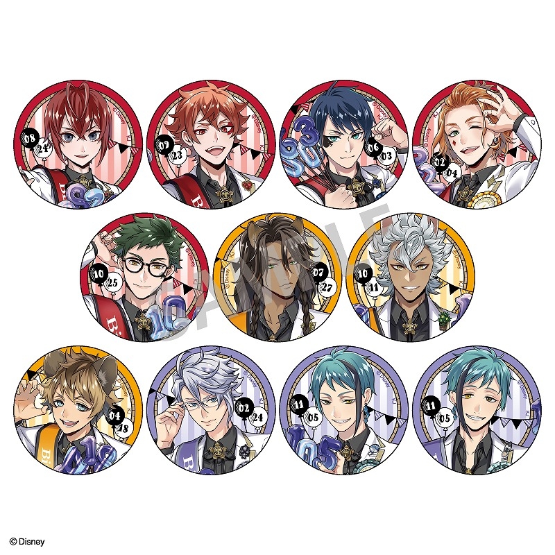 トレーディング缶バッジおめかしバースデーver. | ツイステグッズ情報