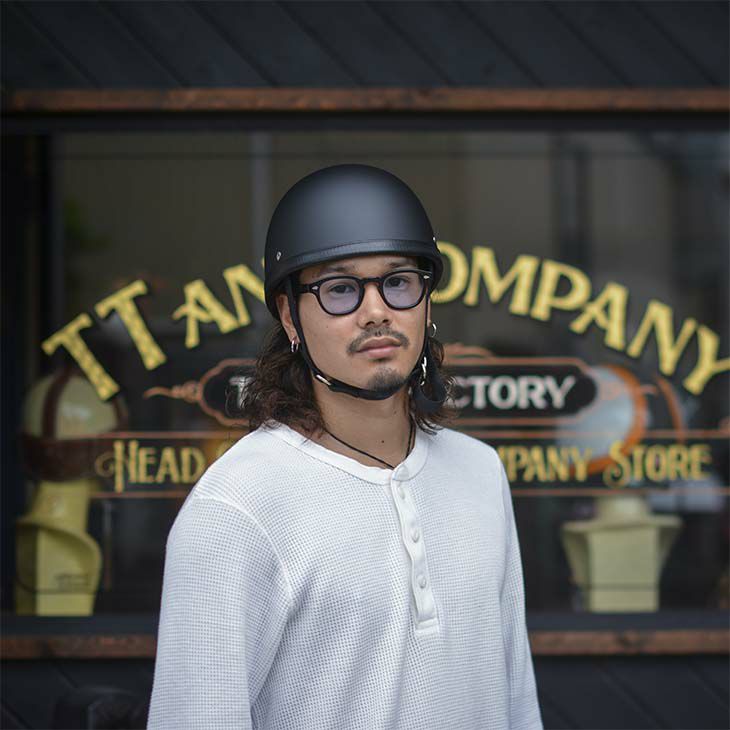 イーグルロード ハーフヘルメット マットブラック TT&CO. JAPAN