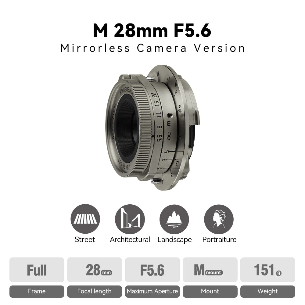 M 28mm F5.6 Titanium – TTArtisan