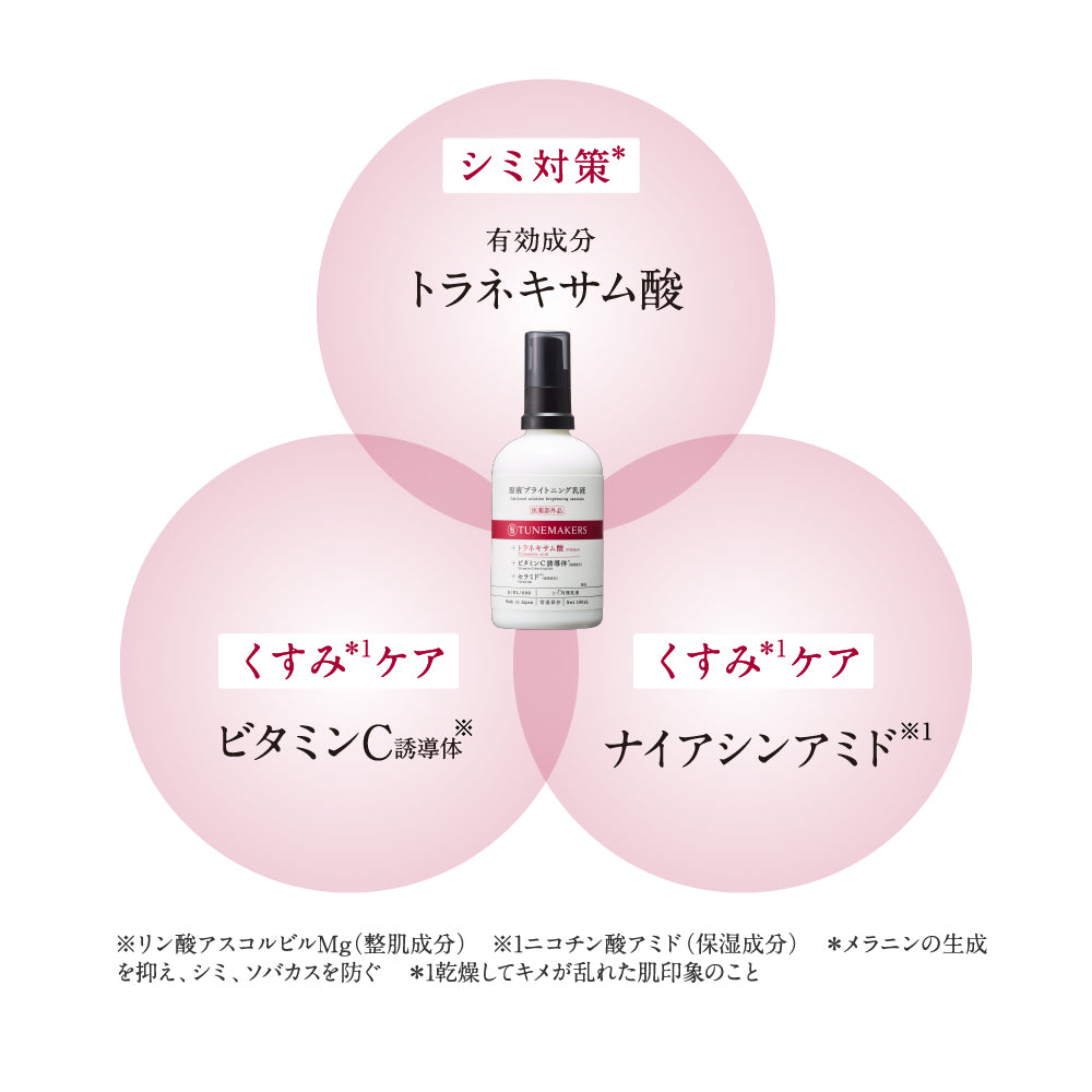医薬部外品】原液*ブライトニング乳液 – TUNEMAKERS(チューン