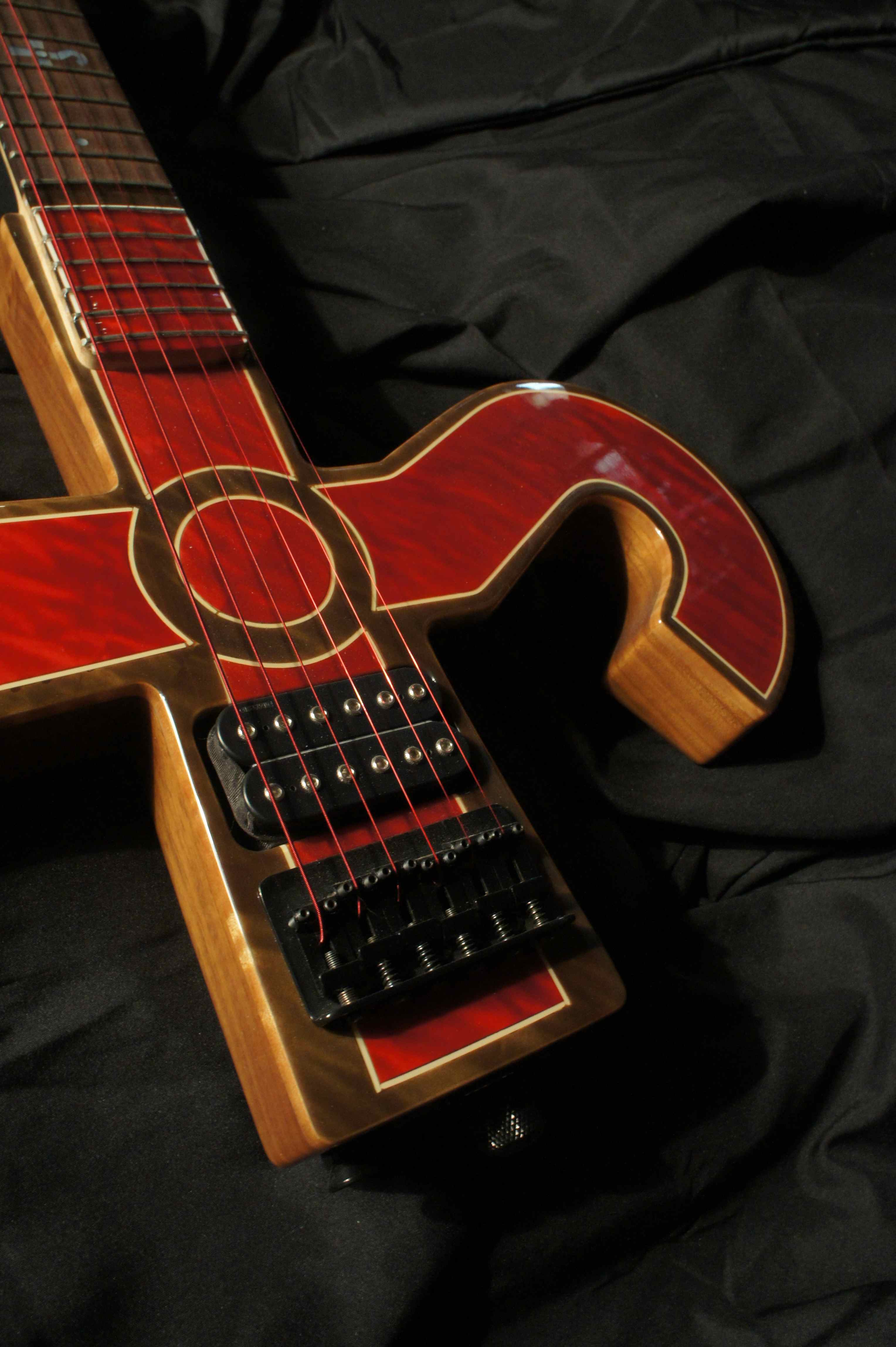 Harper, Kronos guitar, 2000 – custom build for Eric Bloom (Blue