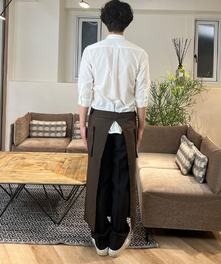 全2色】ソムリエエプロン（S.CAFE®/丈80㎝） FK7178 | 飲食店制服