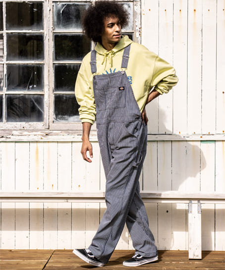 Dickies】ディッキーズ・全3色・ストレッチヒッコリー オーバーオール