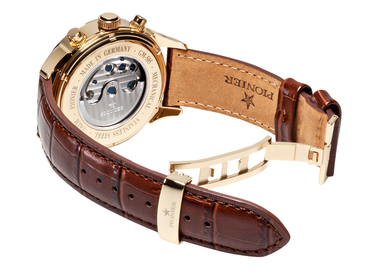 Automatic Florida Diamonds by Pionier Germany GM-505-3 | GOLD
