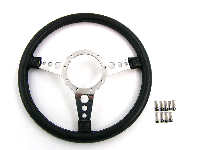 タートルトレーディング / モトリタレザーステアリング 14インチ