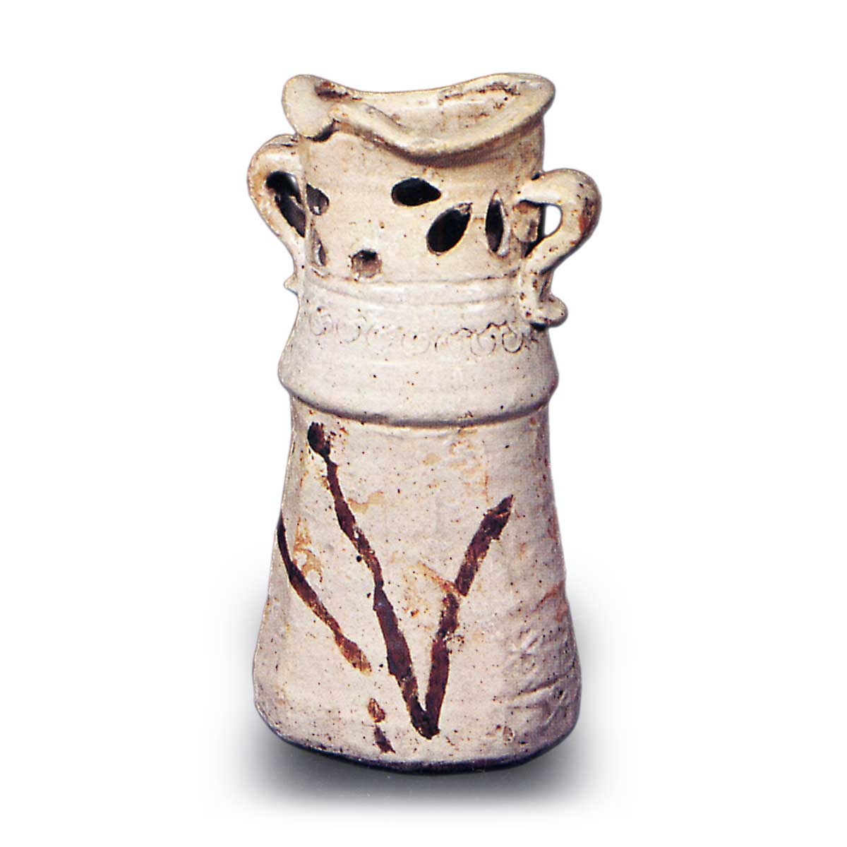 志野口透耳付花入 しのくちすかしみみつきはないれ | 鶴田 純久の章 お話