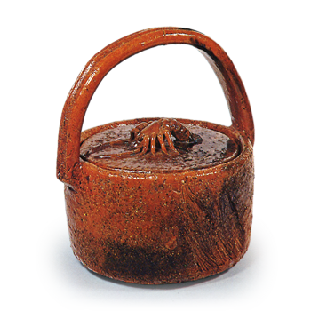 仙叟好大樋焼手付水指 せんそうごのみおおひやきてつきみずさし | 鶴田