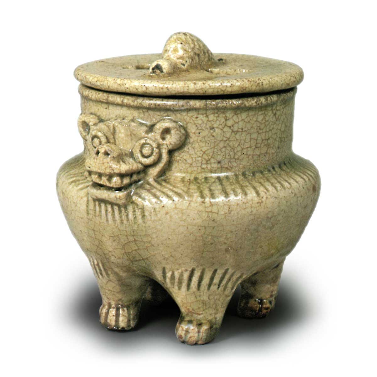 黄瀬戸 獅子 香炉 | 鶴田 純久の章 お話