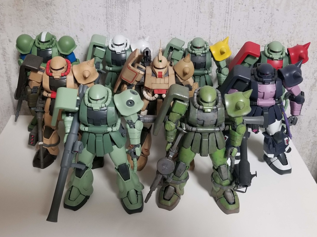 徹底比較】MG量産型ザクver.2.0 『J型』と『F型』の違いはここだ