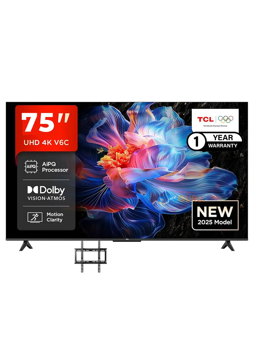 TCL 75″ V6C (New 2025) 4K HDR Google TV – 75V6C - TV GURU
