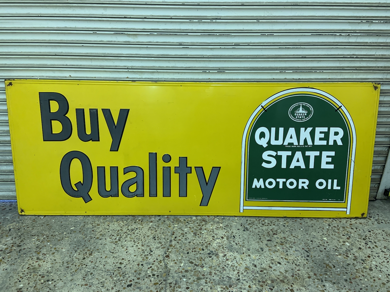 Vintage 1960s Quaker State Motor Oil Sign – Texas Trucks and Classics