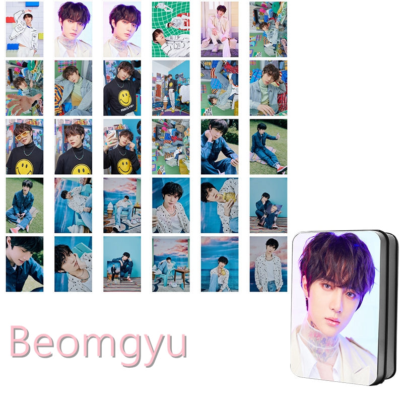 TXT Members Blue Hour LOMO Tin Case Set [30 pcs] (Fan-made) – TXT