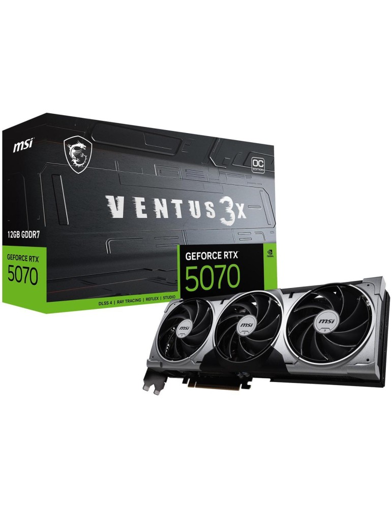 MSI GeForce RTX 5070 12G VENTUS 3X OC [G5070-12V3C] | SoloTodo.cl