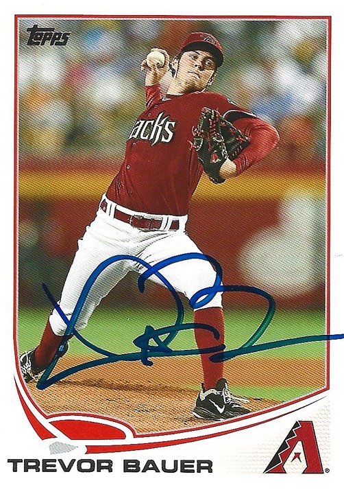 TREVOR BAUER Autographed Signed Card | Mercari