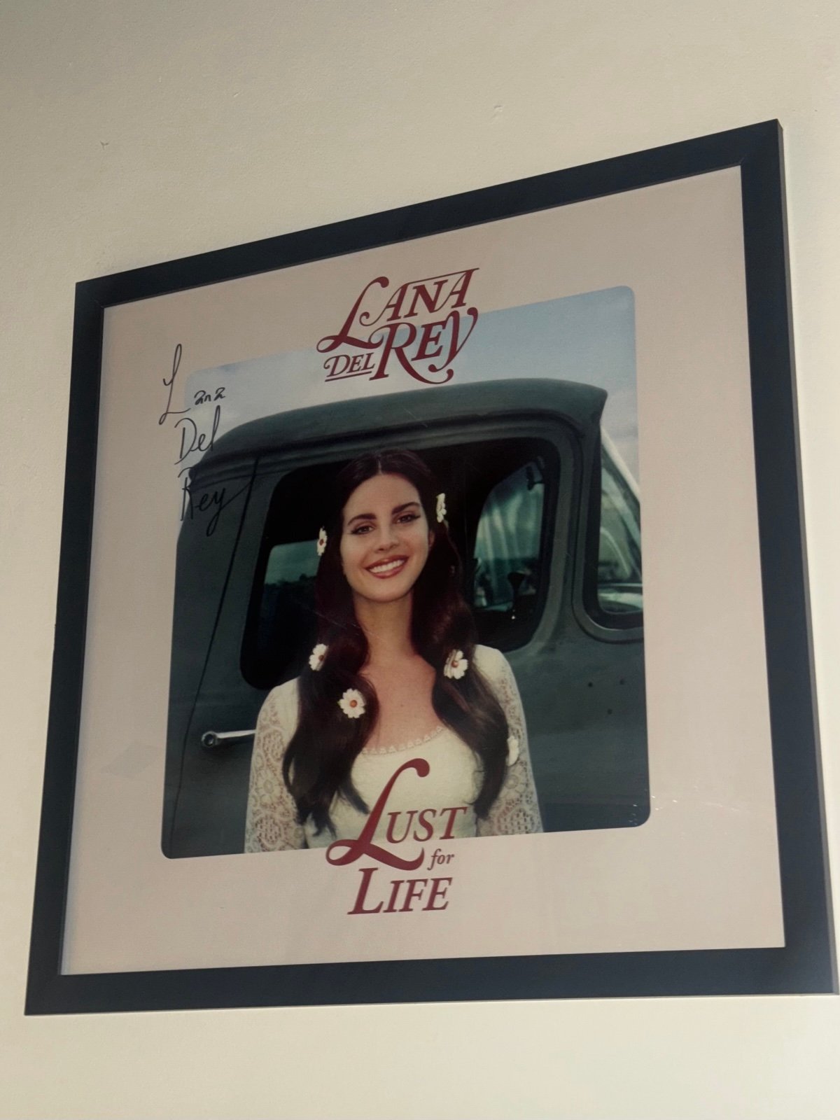Lana Del Rey SIGNED Lust For Life lithograph | Mercari