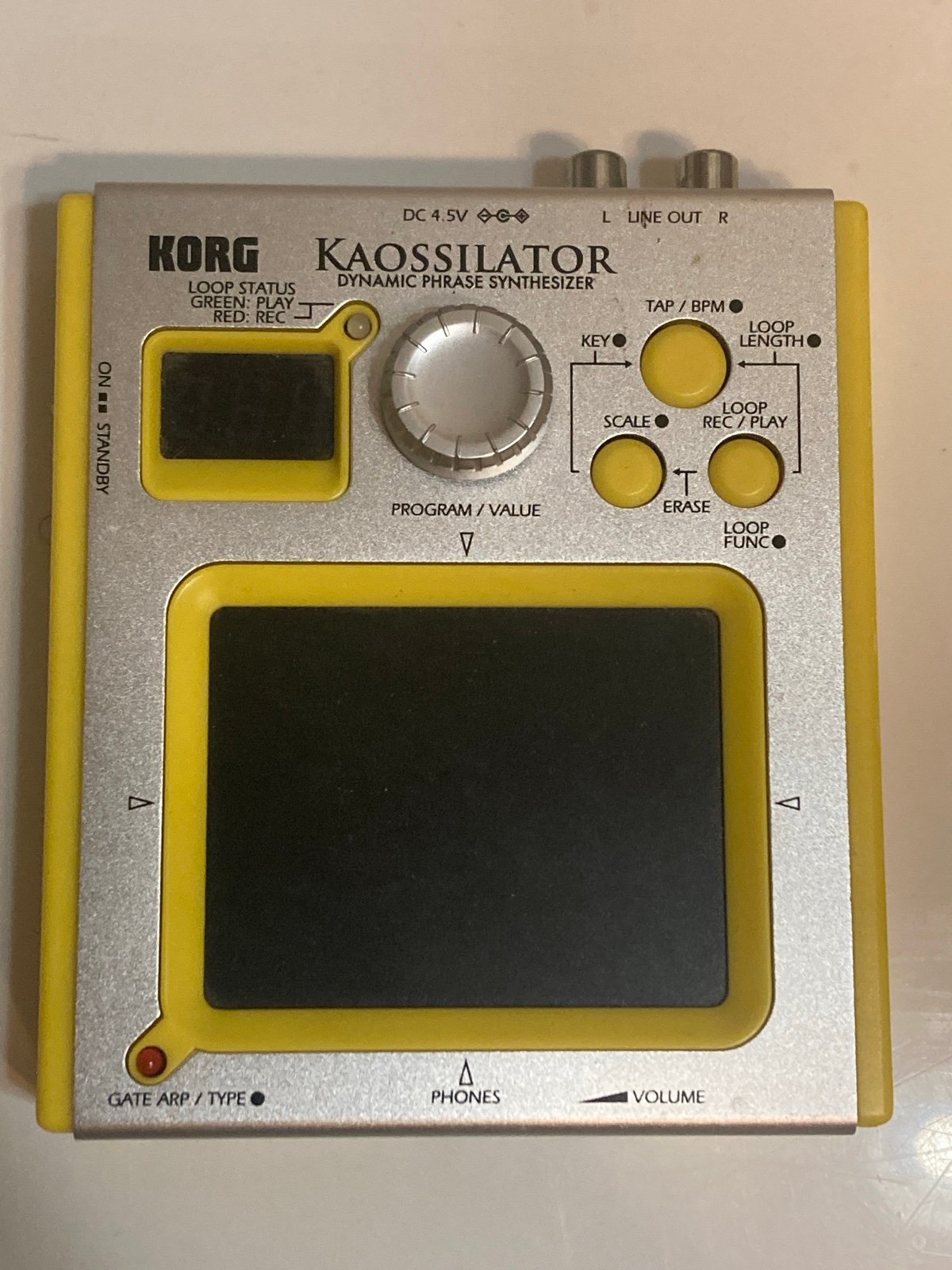 KORG Kaossilator イエロー/シルバー 【公式通販】