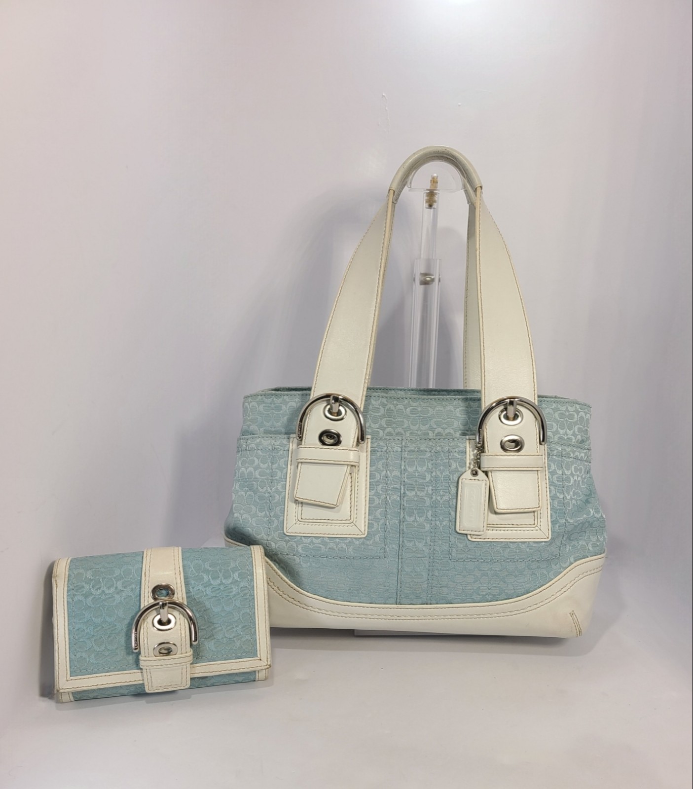 Coach Vintage Soho Signature Baby Blue Y2K | Mercari