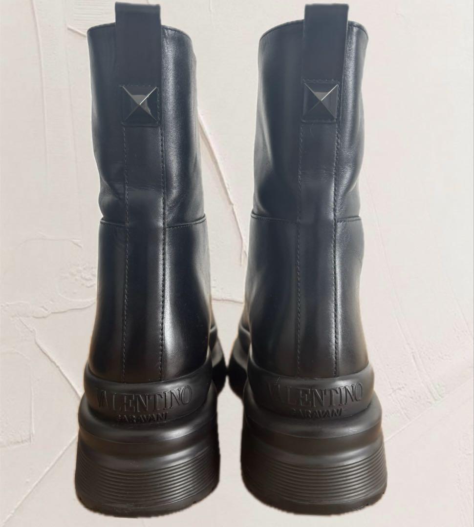 VALENTINO Side Gore Boots Black Size 43