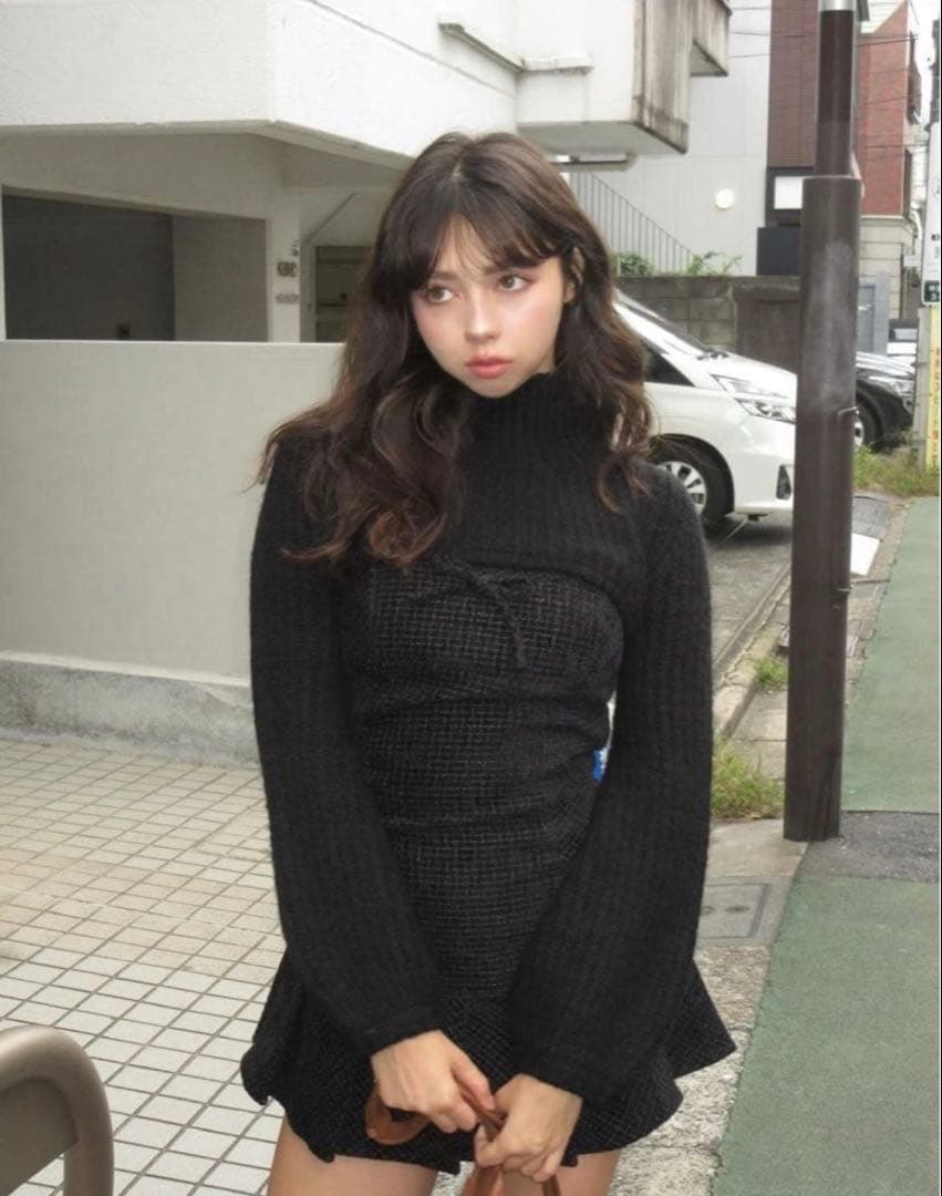 ANDMARY Twiggy tweed mini dress